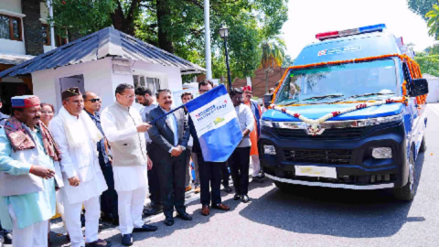 पहाड़ों में स्वास्थ्य सुविधाओं को मिलेगा बल, CSR के तहत मिलीं 4 हाईटेक एंबुलेंस..